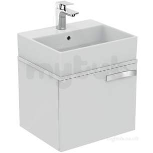Ideal Jasper Morrison Strada Soft Mood Furniture -  Ideal Standard Strada 500 Basin Unit 1 Draw And Wtop Gls Wh K2722wg