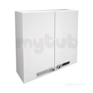 Ideal Jasper Morrison Strada Soft Mood Furniture -  Ideal Standard Strada 700 Wall Unit 2 Door Gls Wh K2725wg