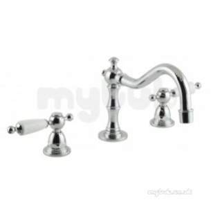 Vado Brassware -  3 Hole Basin Mixer Deck Mounted Without