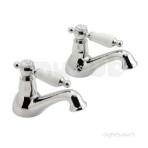 Vado Brassware -  Bath Pillar Taps Deck Mounted-antiq Gold