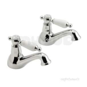 Vado Brassware -  Bath Pillar Taps Deck Mounted-chrome Ken-136/cd-c/p