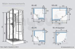 Saniflo Shower Cubicles -  Kineprime 70 Recess Pivot Thermo