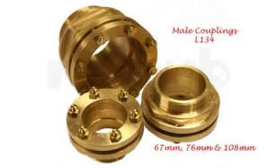 Lamontite Compression Fittings -  Lamontite L134 76mm X 3 Inch Cxmi Coupling