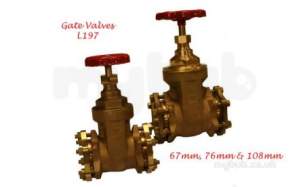 Lamontite Compression Fittings -  Lamontite L197 67mm Cxc Gate Valve