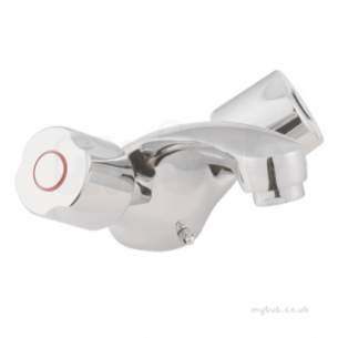 Twyfords Contemporary Brassware -  Logics Basin Mono Single Flow C/s Exc Heads Lg5122cp