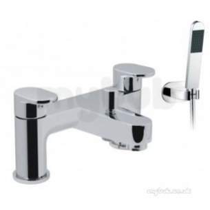 Vado Brassware -  Vado Life 2 Hole Bath Shower Mixer Deck Mtd Plus Shower Kit