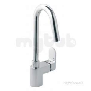 Vado Brassware -  Life Mono Sink Mixer Single Lever Deck Mtd Plus