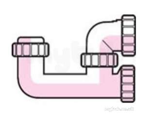 Polypipe Waste and Traps -  40mm L/l Bath Trap 75mm Seal Wt71pv