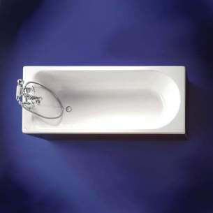 Armitage Shanks Acrylic Baths -  Armitage Shanks Lichfield S1502 2 Tap Hole Bath 1700mm White S150201