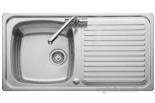 Rangemaster Sinks -  Leisure Linear 2.0b Two Tap Holes Rev Sink Ss
