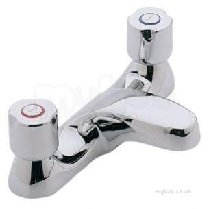 Twyfords Contemporary Brassware -  Logics Deck Mounted Bath Filler Exc Heads Lg5250cp