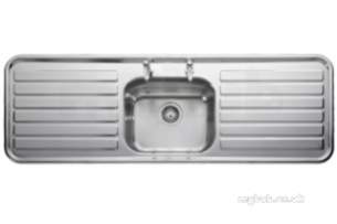 Rangemaster Sinks -  Luxe Lx1551th 1500 X 500 One Tap Hole Sbdd Ss