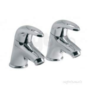 Vado Brassware -  Vado Basin Pillar Taps Deck Mounted Mag-106-c/p