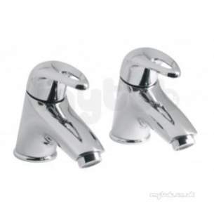 Vado Brassware -  Vado Bath Pillar Taps Deck Mounted Mag-136-c/p