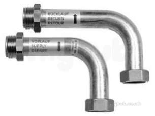 Underfloor Heating Manifolds and Ancillaries -  Ufch Manifold Bends 90 Degree Pair