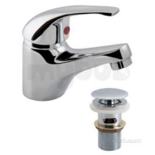 Vado Brassware -  Mono Basin Mixer Single Lever Deck Mount Mat-100/cc-c/p