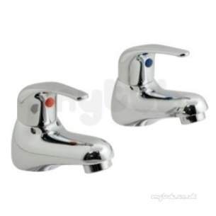 Vado Brassware -  Vado Bath Pillar Taps Deck Mounted Mat-136-c/p