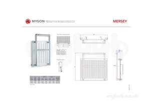Myson Towel Warmers -  Myson Mtr4c Chrome Mersey Multi Functional Towel Warmer