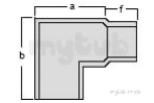 Apex Cast Iron Rainwater -  4 Inch X 3 Inch X 90d No.46 Int Angle Mg43/ia/90