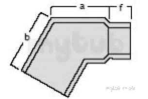 Apex Cast Iron Rainwater -  5 Inch X 4 Inch X120d No.46 Int Angle Mg54/ia/120