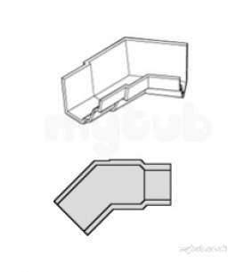 Alumasc Rainwater Products -  Pln 4 Inch X3 Inch X135d No.46 Angle Int Mg2/224