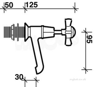 Twyford Traditional Brassware -  Manhattan 3/4 Pillar Taps Mh5215cp