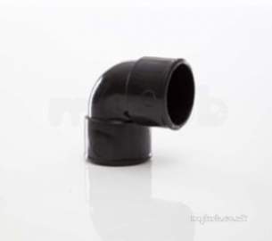 Polypipe Waste and Traps -  40mm X 90 Degree Knuckle Bend Mu212-b