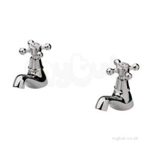 Twyford Traditional Brassware -  Mansfield 3/4 Pillar Taps Mf5215cp