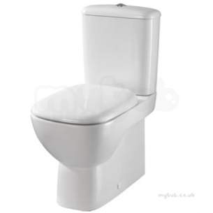 Moda Close Coupled Toilet Pan Btw Multioutlet Flushwise Md1468wh