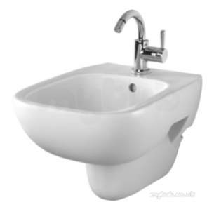 Twyford Moda Sanitaryware -  Moda Bidet Wall Hung 1 Tap Md3411wh