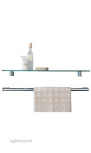 Ideal Standard Sottini Sundries -  Ideal Standard Santorini Shelf 600mm Glass N1442aa