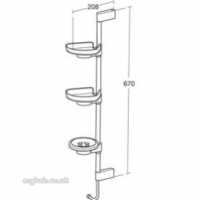 Ideal Standard Sottini Sundries -  Ideal Standard Santorini Totem 670mm Chrome N1443aa