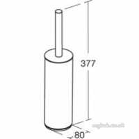 Ideal Standard Sottini Sundries -  Ideal Standard Santorini Tl/brsh Chrome And Holder N1444aa
