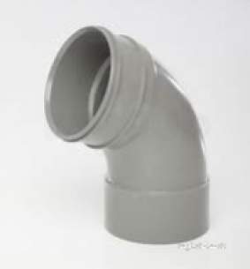 Polypipe Soil -  110mm X 135deg D.socket Bend Swb18-sg