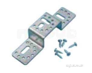Polypipe Polypress -  Polypress Galv Wall Mt Plate Elb153-gem