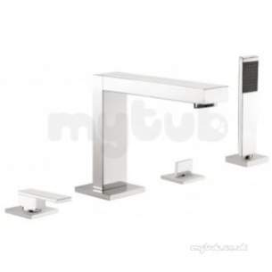 Vado Brassware -  4 Hole Bath/shower Mixer Single Lever Deck Mount Not-132-c/p