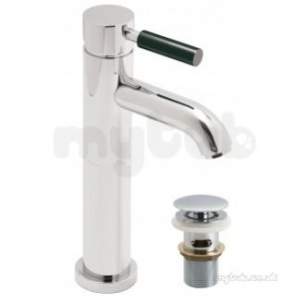 Vado Brassware -  Extend Mono Basin Mixer Single Lever Dck Mtd Nua-100e/cc-c/blk