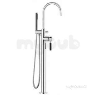 Vado Brassware -  Bath Shower Mixer Plus Shower Kit Single Lever Nua-133 Plus K-c/blk