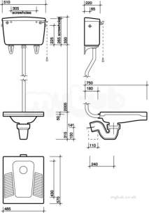 Twyfords Commercial Sanitaryware -  Nile Squatting Toilet Pan Wc3390wh