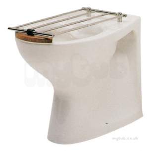 Twyfords Commercial Sanitaryware -  Nile S Hopper Assembly P Trap With Rim And Grating Wc2732wh