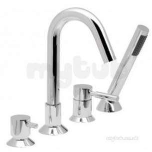 Vado Brassware -  4 Hole Bath/shower Mixer Single Lever Deck Mount Ori-132-c/p