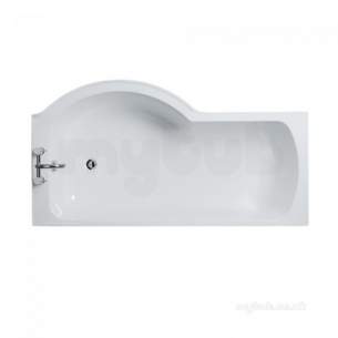 Ideal Standard Sottini Baths and Panels -  Ideal Standard Oracle Shower Bath 170 X 90 White Right Hand No Tap Holes Ic E694001