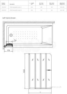 Twyford Outfit Total Install Showers -  Outfit 4 Part Folding Screen Right Hand Of0979cp