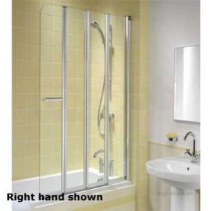 Twyford Outfit Total Install Showers -  Outfit 4 Part Folding Screen Left Hand Of0978cp
