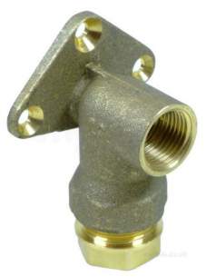 Plasson Pushfit -  Plassone 25 X 1/2 Inch Wall Plate Elbow 1000