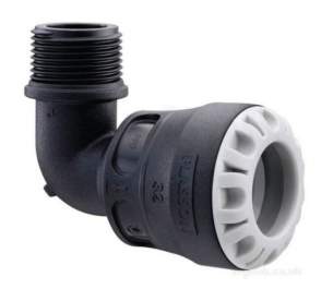 Plasson Pushfit -  Plassone 25 X 1/2 Inch Elbow X Male Iron Outlet 1085