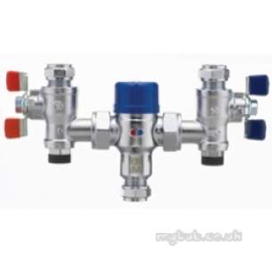 Pegler Thermostatic Mixing Valves -  22mm P402ua Thermo Mixing Valve Tmv3