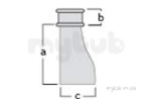 Apex Cast Iron Rainwater -  4 Inch Dia-2.5 Inch Dia Diminshng Piece P40/dim/25