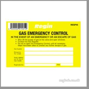Regin Products -  Regin Regp40 Gecs Warning Sticker 8