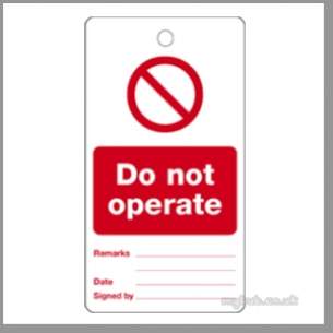 Regin Products -  Regin P95 Do Not Operate Warning Plate